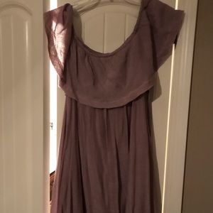 Cute off the shoulder mauve dress